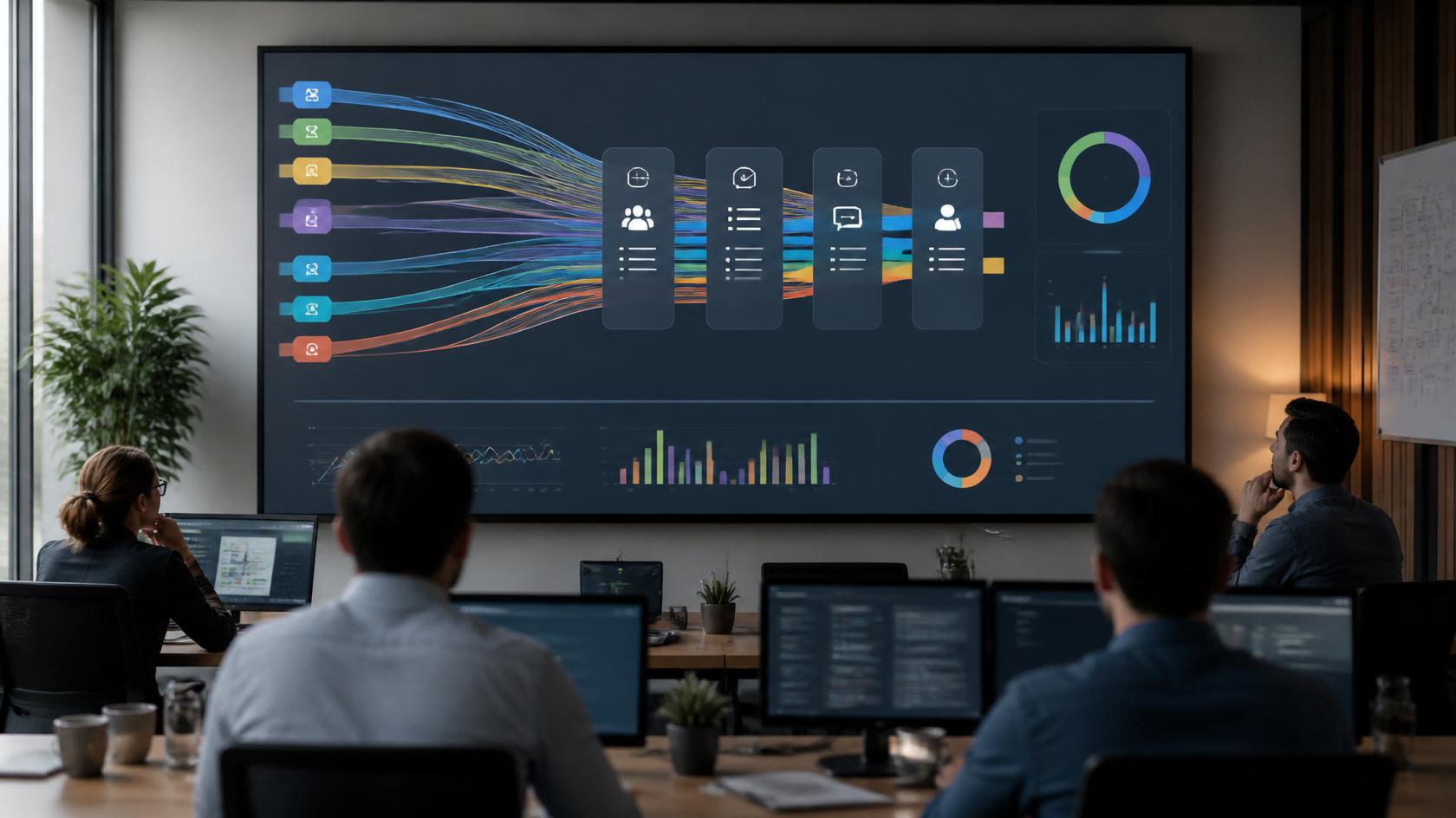 Tableau de pilotage comparant la performance de plusieurs sources de recrutement à chaque étape du processus candidat.