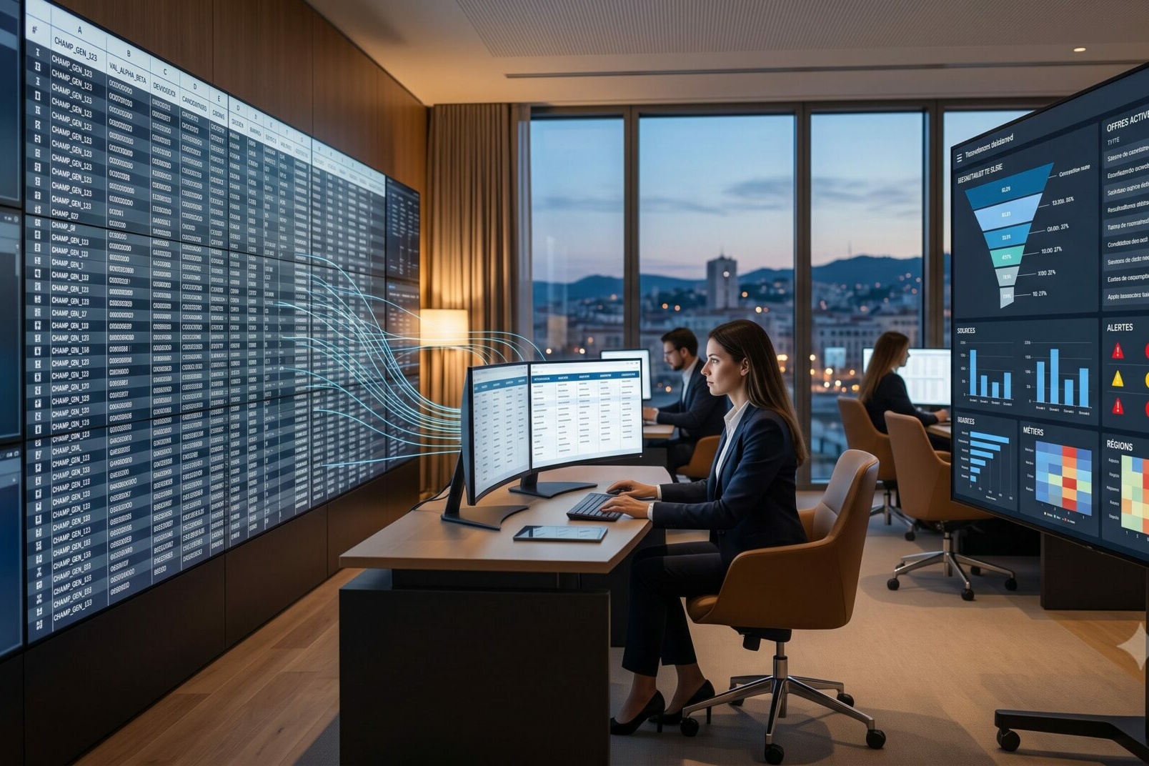 Sélection des données ATS nécessaires pour alimenter un dashboard de pilotage du recrutement.