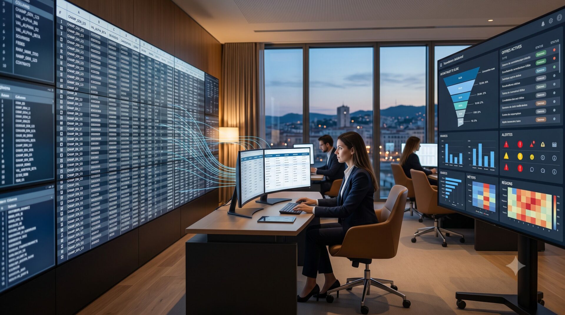 Sélection des données ATS nécessaires pour alimenter un dashboard de pilotage du recrutement.